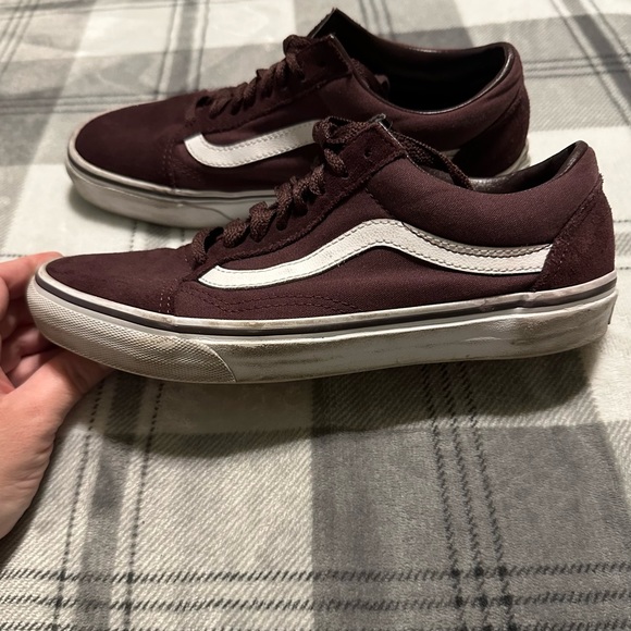 Vans Old Skool Maroon Suede/Canvas Sneakers, Size 8 Women’s/6.5 Men’s - Picture 6 of 10